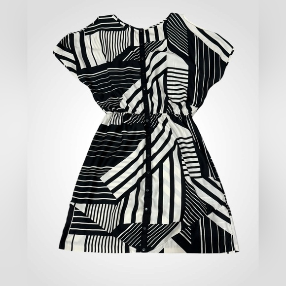 Urban Outfitters Silence + Noise Women's M Black Tan Mini Dress Cold Shoulder - Picture 6 of 15